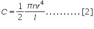 Ãƒâ€šÃ‚Â«math xmlns=Ãƒâ€šÃ‚Â¨http://www.w3.org/1998/Math/MathMLÃƒâ€šÃ‚Â¨Ãƒâ€šÃ‚Â»Ãƒâ€šÃ‚Â«miÃƒâ€šÃ‚Â»CÃƒâ€šÃ‚Â«/miÃƒâ€šÃ‚Â»Ãƒâ€šÃ‚Â«moÃƒâ€šÃ‚Â»=Ãƒâ€šÃ‚Â«/moÃƒâ€šÃ‚Â»Ãƒâ€šÃ‚Â«mfracÃƒâ€šÃ‚Â»Ãƒâ€šÃ‚Â«mnÃƒâ€šÃ‚Â»1Ãƒâ€šÃ‚Â«/mnÃƒâ€šÃ‚Â»Ãƒâ€šÃ‚Â«mnÃƒâ€šÃ‚Â»2Ãƒâ€šÃ‚Â«/mnÃƒâ€šÃ‚Â»Ãƒâ€šÃ‚Â«/mfracÃƒâ€šÃ‚Â»Ãƒâ€šÃ‚Â«mfracÃƒâ€šÃ‚Â»Ãƒâ€šÃ‚Â«mrowÃƒâ€šÃ‚Â»Ãƒâ€šÃ‚Â«miÃƒâ€šÃ‚Â»Ãƒâ€šÃ‚Â§#960;Ãƒâ€šÃ‚Â«/miÃƒâ€šÃ‚Â»Ãƒâ€šÃ‚Â«miÃƒâ€šÃ‚Â»nÃƒâ€šÃ‚Â«/miÃƒâ€šÃ‚Â»Ãƒâ€šÃ‚Â«msupÃƒâ€šÃ‚Â»Ãƒâ€šÃ‚Â«miÃƒâ€šÃ‚Â»rÃƒâ€šÃ‚Â«/miÃƒâ€šÃ‚Â»Ãƒâ€šÃ‚Â«mnÃƒâ€šÃ‚Â»4Ãƒâ€šÃ‚Â«/mnÃƒâ€šÃ‚Â»Ãƒâ€šÃ‚Â«/msupÃƒâ€šÃ‚Â»Ãƒâ€šÃ‚Â«/mrowÃƒâ€šÃ‚Â»Ãƒâ€šÃ‚Â«miÃƒâ€šÃ‚Â»lÃƒâ€šÃ‚Â«/miÃƒâ€šÃ‚Â»Ãƒâ€šÃ‚Â«/mfracÃƒâ€šÃ‚Â»Ãƒâ€šÃ‚Â«moÃƒâ€šÃ‚Â».Ãƒâ€šÃ‚Â«/moÃƒâ€šÃ‚Â»Ãƒâ€šÃ‚Â«moÃƒâ€šÃ‚Â».Ãƒâ€šÃ‚Â«/moÃƒâ€šÃ‚Â»Ãƒâ€šÃ‚Â«moÃƒâ€šÃ‚Â».Ãƒâ€šÃ‚Â«/moÃƒâ€šÃ‚Â»Ãƒâ€šÃ‚Â«moÃƒâ€šÃ‚Â».Ãƒâ€šÃ‚Â«/moÃƒâ€šÃ‚Â»Ãƒâ€šÃ‚Â«moÃƒâ€šÃ‚Â».Ãƒâ€šÃ‚Â«/moÃƒâ€šÃ‚Â»Ãƒâ€šÃ‚Â«moÃƒâ€šÃ‚Â».Ãƒâ€šÃ‚Â«/moÃƒâ€šÃ‚Â»Ãƒâ€šÃ‚Â«moÃƒâ€šÃ‚Â».Ãƒâ€šÃ‚Â«/moÃƒâ€šÃ‚Â»Ãƒâ€šÃ‚Â«moÃƒâ€šÃ‚Â».Ãƒâ€šÃ‚Â«/moÃƒâ€šÃ‚Â»Ãƒâ€šÃ‚Â«moÃƒâ€šÃ‚Â».Ãƒâ€šÃ‚Â«/moÃƒâ€šÃ‚Â»Ãƒâ€šÃ‚Â«moÃƒâ€šÃ‚Â».Ãƒâ€šÃ‚Â«/moÃƒâ€šÃ‚Â»Ãƒâ€šÃ‚Â«mfenced close=Ãƒâ€šÃ‚Â¨]Ãƒâ€šÃ‚Â¨ open=Ãƒâ€šÃ‚Â¨[Ãƒâ€šÃ‚Â¨Ãƒâ€šÃ‚Â»Ãƒâ€šÃ‚Â«mnÃƒâ€šÃ‚Â»2Ãƒâ€šÃ‚Â«/mnÃƒâ€šÃ‚Â»Ãƒâ€šÃ‚Â«/mfencedÃƒâ€šÃ‚Â»Ãƒâ€šÃ‚Â«/mathÃƒâ€šÃ‚Â»