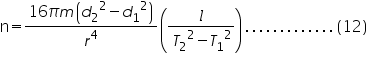 Ãƒâ€šÃ‚Â«math xmlns=Ãƒâ€šÃ‚Â¨http://www.w3.org/1998/Math/MathMLÃƒâ€šÃ‚Â¨Ãƒâ€šÃ‚Â»Ãƒâ€šÃ‚Â«mi mathvariant=Ãƒâ€šÃ‚Â¨normalÃƒâ€šÃ‚Â¨Ãƒâ€šÃ‚Â»nÃƒâ€šÃ‚Â«/miÃƒâ€šÃ‚Â»Ãƒâ€šÃ‚Â«moÃƒâ€šÃ‚Â»=Ãƒâ€šÃ‚Â«/moÃƒâ€šÃ‚Â»Ãƒâ€šÃ‚Â«mfracÃƒâ€šÃ‚Â»Ãƒâ€šÃ‚Â«mrowÃƒâ€šÃ‚Â»Ãƒâ€šÃ‚Â«mnÃƒâ€šÃ‚Â»16Ãƒâ€šÃ‚Â«/mnÃƒâ€šÃ‚Â»Ãƒâ€šÃ‚Â«miÃƒâ€šÃ‚Â»Ãƒâ€šÃ‚Â§#960;Ãƒâ€šÃ‚Â«/miÃƒâ€šÃ‚Â»Ãƒâ€šÃ‚Â«miÃƒâ€šÃ‚Â»mÃƒâ€šÃ‚Â«/miÃƒâ€šÃ‚Â»Ãƒâ€šÃ‚Â«mfencedÃƒâ€šÃ‚Â»Ãƒâ€šÃ‚Â«mrowÃƒâ€šÃ‚Â»Ãƒâ€šÃ‚Â«msupÃƒâ€šÃ‚Â»Ãƒâ€šÃ‚Â«msubÃƒâ€šÃ‚Â»Ãƒâ€šÃ‚Â«miÃƒâ€šÃ‚Â»dÃƒâ€šÃ‚Â«/miÃƒâ€šÃ‚Â»Ãƒâ€šÃ‚Â«mnÃƒâ€šÃ‚Â»2Ãƒâ€šÃ‚Â«/mnÃƒâ€šÃ‚Â»Ãƒâ€šÃ‚Â«/msubÃƒâ€šÃ‚Â»Ãƒâ€šÃ‚Â«mnÃƒâ€šÃ‚Â»2Ãƒâ€šÃ‚Â«/mnÃƒâ€šÃ‚Â»Ãƒâ€šÃ‚Â«/msupÃƒâ€šÃ‚Â»Ãƒâ€šÃ‚Â«moÃƒâ€šÃ‚Â»-Ãƒâ€šÃ‚Â«/moÃƒâ€šÃ‚Â»Ãƒâ€šÃ‚Â«msupÃƒâ€šÃ‚Â»Ãƒâ€šÃ‚Â«msubÃƒâ€šÃ‚Â»Ãƒâ€šÃ‚Â«miÃƒâ€šÃ‚Â»dÃƒâ€šÃ‚Â«/miÃƒâ€šÃ‚Â»Ãƒâ€šÃ‚Â«mnÃƒâ€šÃ‚Â»1Ãƒâ€šÃ‚Â«/mnÃƒâ€šÃ‚Â»Ãƒâ€šÃ‚Â«/msubÃƒâ€šÃ‚Â»Ãƒâ€šÃ‚Â«mnÃƒâ€šÃ‚Â»2Ãƒâ€šÃ‚Â«/mnÃƒâ€šÃ‚Â»Ãƒâ€šÃ‚Â«/msupÃƒâ€šÃ‚Â»Ãƒâ€šÃ‚Â«/mrowÃƒâ€šÃ‚Â»Ãƒâ€šÃ‚Â«/mfencedÃƒâ€šÃ‚Â»Ãƒâ€šÃ‚Â«/mrowÃƒâ€šÃ‚Â»Ãƒâ€šÃ‚Â«msupÃƒâ€šÃ‚Â»Ãƒâ€šÃ‚Â«miÃƒâ€šÃ‚Â»rÃƒâ€šÃ‚Â«/miÃƒâ€šÃ‚Â»Ãƒâ€šÃ‚Â«mnÃƒâ€šÃ‚Â»4Ãƒâ€šÃ‚Â«/mnÃƒâ€šÃ‚Â»Ãƒâ€šÃ‚Â«/msupÃƒâ€šÃ‚Â»Ãƒâ€šÃ‚Â«/mfracÃƒâ€šÃ‚Â»Ãƒâ€šÃ‚Â«mfencedÃƒâ€šÃ‚Â»Ãƒâ€šÃ‚Â«mfracÃƒâ€šÃ‚Â»Ãƒâ€šÃ‚Â«miÃƒâ€šÃ‚Â»lÃƒâ€šÃ‚Â«/miÃƒâ€šÃ‚Â»Ãƒâ€šÃ‚Â«mrowÃƒâ€šÃ‚Â»Ãƒâ€šÃ‚Â«msupÃƒâ€šÃ‚Â»Ãƒâ€šÃ‚Â«msubÃƒâ€šÃ‚Â»Ãƒâ€šÃ‚Â«miÃƒâ€šÃ‚Â»TÃƒâ€šÃ‚Â«/miÃƒâ€šÃ‚Â»Ãƒâ€šÃ‚Â«mnÃƒâ€šÃ‚Â»2Ãƒâ€šÃ‚Â«/mnÃƒâ€šÃ‚Â»Ãƒâ€šÃ‚Â«/msubÃƒâ€šÃ‚Â»Ãƒâ€šÃ‚Â«mnÃƒâ€šÃ‚Â»2Ãƒâ€šÃ‚Â«/mnÃƒâ€šÃ‚Â»Ãƒâ€šÃ‚Â«/msupÃƒâ€šÃ‚Â»Ãƒâ€šÃ‚Â«moÃƒâ€šÃ‚Â»-Ãƒâ€šÃ‚Â«/moÃƒâ€šÃ‚Â»Ãƒâ€šÃ‚Â«msupÃƒâ€šÃ‚Â»Ãƒâ€šÃ‚Â«msubÃƒâ€šÃ‚Â»Ãƒâ€šÃ‚Â«miÃƒâ€šÃ‚Â»TÃƒâ€šÃ‚Â«/miÃƒâ€šÃ‚Â»Ãƒâ€šÃ‚Â«mnÃƒâ€šÃ‚Â»1Ãƒâ€šÃ‚Â«/mnÃƒâ€šÃ‚Â»Ãƒâ€šÃ‚Â«/msubÃƒâ€šÃ‚Â»Ãƒâ€šÃ‚Â«mnÃƒâ€šÃ‚Â»2Ãƒâ€šÃ‚Â«/mnÃƒâ€šÃ‚Â»Ãƒâ€šÃ‚Â«/msupÃƒâ€šÃ‚Â»Ãƒâ€šÃ‚Â«/mrowÃƒâ€šÃ‚Â»Ãƒâ€šÃ‚Â«/mfracÃƒâ€šÃ‚Â»Ãƒâ€šÃ‚Â«/mfencedÃƒâ€šÃ‚Â»Ãƒâ€šÃ‚Â«moÃƒâ€šÃ‚Â».Ãƒâ€šÃ‚Â«/moÃƒâ€šÃ‚Â»Ãƒâ€šÃ‚Â«moÃƒâ€šÃ‚Â».Ãƒâ€šÃ‚Â«/moÃƒâ€šÃ‚Â»Ãƒâ€šÃ‚Â«moÃƒâ€šÃ‚Â».Ãƒâ€šÃ‚Â«/moÃƒâ€šÃ‚Â»Ãƒâ€šÃ‚Â«moÃƒâ€šÃ‚Â».Ãƒâ€šÃ‚Â«/moÃƒâ€šÃ‚Â»Ãƒâ€šÃ‚Â«moÃƒâ€šÃ‚Â».Ãƒâ€šÃ‚Â«/moÃƒâ€šÃ‚Â»Ãƒâ€šÃ‚Â«moÃƒâ€šÃ‚Â».Ãƒâ€šÃ‚Â«/moÃƒâ€šÃ‚Â»Ãƒâ€šÃ‚Â«moÃƒâ€šÃ‚Â».Ãƒâ€šÃ‚Â«/moÃƒâ€šÃ‚Â»Ãƒâ€šÃ‚Â«moÃƒâ€šÃ‚Â».Ãƒâ€šÃ‚Â«/moÃƒâ€šÃ‚Â»Ãƒâ€šÃ‚Â«moÃƒâ€šÃ‚Â».Ãƒâ€šÃ‚Â«/moÃƒâ€šÃ‚Â»Ãƒâ€šÃ‚Â«moÃƒâ€šÃ‚Â».Ãƒâ€šÃ‚Â«/moÃƒâ€šÃ‚Â»Ãƒâ€šÃ‚Â«moÃƒâ€šÃ‚Â».Ãƒâ€šÃ‚Â«/moÃƒâ€šÃ‚Â»Ãƒâ€šÃ‚Â«moÃƒâ€šÃ‚Â».Ãƒâ€šÃ‚Â«/moÃƒâ€šÃ‚Â»Ãƒâ€šÃ‚Â«moÃƒâ€šÃ‚Â».Ãƒâ€šÃ‚Â«/moÃƒâ€šÃ‚Â»Ãƒâ€šÃ‚Â«mfencedÃƒâ€šÃ‚Â»Ãƒâ€šÃ‚Â«mnÃƒâ€šÃ‚Â»12Ãƒâ€šÃ‚Â«/mnÃƒâ€šÃ‚Â»Ãƒâ€šÃ‚Â«/mfencedÃƒâ€šÃ‚Â»Ãƒâ€šÃ‚Â«/mathÃƒâ€šÃ‚Â»