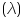 «math xmlns=¨http://www.w3.org/1998/Math/MathML¨»«mfenced»«mi»§#955;«/mi»«/mfenced»«/math»