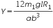 Ãƒâ€šÃ‚Â«math xmlns=Ãƒâ€šÃ‚Â¨http://www.w3.org/1998/Math/MathMLÃƒâ€šÃ‚Â¨Ãƒâ€šÃ‚Â»Ãƒâ€šÃ‚Â«miÃƒâ€šÃ‚Â»YÃƒâ€šÃ‚Â«/miÃƒâ€šÃ‚Â»Ãƒâ€šÃ‚Â«moÃƒâ€šÃ‚Â»=Ãƒâ€šÃ‚Â«/moÃƒâ€šÃ‚Â»Ãƒâ€šÃ‚Â«mfracÃƒâ€šÃ‚Â»Ãƒâ€šÃ‚Â«mrowÃƒâ€šÃ‚Â»Ãƒâ€šÃ‚Â«mnÃƒâ€šÃ‚Â»12Ãƒâ€šÃ‚Â«/mnÃƒâ€šÃ‚Â»Ãƒâ€šÃ‚Â«msubÃƒâ€šÃ‚Â»Ãƒâ€šÃ‚Â«miÃƒâ€šÃ‚Â»mÃƒâ€šÃ‚Â«/miÃƒâ€šÃ‚Â»Ãƒâ€šÃ‚Â«mnÃƒâ€šÃ‚Â»1Ãƒâ€šÃ‚Â«/mnÃƒâ€šÃ‚Â»Ãƒâ€šÃ‚Â«/msubÃƒâ€šÃ‚Â»Ãƒâ€šÃ‚Â«miÃƒâ€šÃ‚Â»gÃƒâ€šÃ‚Â«/miÃƒâ€šÃ‚Â»Ãƒâ€šÃ‚Â«miÃƒâ€šÃ‚Â»lÃƒâ€šÃ‚Â«/miÃƒâ€šÃ‚Â»Ãƒâ€šÃ‚Â«msubÃƒâ€šÃ‚Â»Ãƒâ€šÃ‚Â«miÃƒâ€šÃ‚Â»RÃƒâ€šÃ‚Â«/miÃƒâ€šÃ‚Â»Ãƒâ€šÃ‚Â«mnÃƒâ€šÃ‚Â»1Ãƒâ€šÃ‚Â«/mnÃƒâ€šÃ‚Â»Ãƒâ€šÃ‚Â«/msubÃƒâ€šÃ‚Â»Ãƒâ€šÃ‚Â«/mrowÃƒâ€šÃ‚Â»Ãƒâ€šÃ‚Â«mrowÃƒâ€šÃ‚Â»Ãƒâ€šÃ‚Â«miÃƒâ€šÃ‚Â»aÃƒâ€šÃ‚Â«/miÃƒâ€šÃ‚Â»Ãƒâ€šÃ‚Â«msupÃƒâ€šÃ‚Â»Ãƒâ€šÃ‚Â«miÃƒâ€šÃ‚Â»bÃƒâ€šÃ‚Â«/miÃƒâ€šÃ‚Â»Ãƒâ€šÃ‚Â«mnÃƒâ€šÃ‚Â»3Ãƒâ€šÃ‚Â«/mnÃƒâ€šÃ‚Â»Ãƒâ€šÃ‚Â«/msupÃƒâ€šÃ‚Â»Ãƒâ€šÃ‚Â«/mrowÃƒâ€šÃ‚Â»Ãƒâ€šÃ‚Â«/mfracÃƒâ€šÃ‚Â»Ãƒâ€šÃ‚Â«/mathÃƒâ€šÃ‚Â»