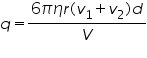 Ãƒâ€šÃ‚Â«math xmlns=Ãƒâ€šÃ‚Â¨http://www.w3.org/1998/Math/MathMLÃƒâ€šÃ‚Â¨Ãƒâ€šÃ‚Â»Ãƒâ€šÃ‚Â«miÃƒâ€šÃ‚Â»qÃƒâ€šÃ‚Â«/miÃƒâ€šÃ‚Â»Ãƒâ€šÃ‚Â«moÃƒâ€šÃ‚Â»=Ãƒâ€šÃ‚Â«/moÃƒâ€šÃ‚Â»Ãƒâ€šÃ‚Â«mfracÃƒâ€šÃ‚Â»Ãƒâ€šÃ‚Â«mrowÃƒâ€šÃ‚Â»Ãƒâ€šÃ‚Â«mnÃƒâ€šÃ‚Â»6Ãƒâ€šÃ‚Â«/mnÃƒâ€šÃ‚Â»Ãƒâ€šÃ‚Â«miÃƒâ€šÃ‚Â»Ãƒâ€šÃ‚Â§#960;Ãƒâ€šÃ‚Â«/miÃƒâ€šÃ‚Â»Ãƒâ€šÃ‚Â«miÃƒâ€šÃ‚Â»Ãƒâ€šÃ‚Â§#951;Ãƒâ€šÃ‚Â«/miÃƒâ€šÃ‚Â»Ãƒâ€šÃ‚Â«miÃƒâ€šÃ‚Â»rÃƒâ€šÃ‚Â«/miÃƒâ€šÃ‚Â»Ãƒâ€šÃ‚Â«moÃƒâ€šÃ‚Â»(Ãƒâ€šÃ‚Â«/moÃƒâ€šÃ‚Â»Ãƒâ€šÃ‚Â«msubÃƒâ€šÃ‚Â»Ãƒâ€šÃ‚Â«miÃƒâ€šÃ‚Â»vÃƒâ€šÃ‚Â«/miÃƒâ€šÃ‚Â»Ãƒâ€šÃ‚Â«mnÃƒâ€šÃ‚Â»1Ãƒâ€šÃ‚Â«/mnÃƒâ€šÃ‚Â»Ãƒâ€šÃ‚Â«/msubÃƒâ€šÃ‚Â»Ãƒâ€šÃ‚Â«moÃƒâ€šÃ‚Â»+Ãƒâ€šÃ‚Â«/moÃƒâ€šÃ‚Â»Ãƒâ€šÃ‚Â«msubÃƒâ€šÃ‚Â»Ãƒâ€šÃ‚Â«miÃƒâ€šÃ‚Â»vÃƒâ€šÃ‚Â«/miÃƒâ€šÃ‚Â»Ãƒâ€šÃ‚Â«mnÃƒâ€šÃ‚Â»2Ãƒâ€šÃ‚Â«/mnÃƒâ€šÃ‚Â»Ãƒâ€šÃ‚Â«/msubÃƒâ€šÃ‚Â»Ãƒâ€šÃ‚Â«moÃƒâ€šÃ‚Â»)Ãƒâ€šÃ‚Â«/moÃƒâ€šÃ‚Â»Ãƒâ€šÃ‚Â«miÃƒâ€šÃ‚Â»dÃƒâ€šÃ‚Â«/miÃƒâ€šÃ‚Â»Ãƒâ€šÃ‚Â«/mrowÃƒâ€šÃ‚Â»Ãƒâ€šÃ‚Â«miÃƒâ€šÃ‚Â»VÃƒâ€šÃ‚Â«/miÃƒâ€šÃ‚Â»Ãƒâ€šÃ‚Â«/mfracÃƒâ€šÃ‚Â»Ãƒâ€šÃ‚Â«/mathÃƒâ€šÃ‚Â»