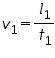 Double click to edit «math xmlns=¨http://www.w3.org/1998/Math/MathML¨»«msub»«mi»v«/mi»«mn»1«/mn»«/msub»«mo»=«/mo»«mfrac»«msub»«mi»l«/mi»«mn»1«/mn»«/msub»«msub»«mi»t«/mi»«mn»1«/mn»«/msub»«/mfrac»«/math»