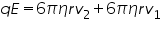 Double click to edit «math xmlns=¨http://www.w3.org/1998/Math/MathML¨»«mtable columnalign=¨left¨ rowspacing=¨0¨»«mtr»«mtd»«mi»q«/mi»«mi»E«/mi»«mo»=«/mo»«mn»6«/mn»«mi»§#960;«/mi»«mi»§#951;«/mi»«mi»r«/mi»«msub»«mi»v«/mi»«mn»2«/mn»«/msub»«mo»+«/mo»«mn»6«/mn»«mi»§#960;«/mi»«mi»§#951;«/mi»«mi»r«/mi»«msub»«mi»v«/mi»«mn»1«/mn»«/msub»«/mtd»«/mtr»«mtr»«mtd»«mo»§nbsp;«/mo»«mo»§nbsp;«/mo»«/mtd»«/mtr»«/mtable»«/math»