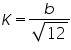 Ãƒâ€šÃ‚Â«math xmlns=Ãƒâ€šÃ‚Â¨http://www.w3.org/1998/Math/MathMLÃƒâ€šÃ‚Â¨Ãƒâ€šÃ‚Â»Ãƒâ€šÃ‚Â«miÃƒâ€šÃ‚Â»KÃƒâ€šÃ‚Â«/miÃƒâ€šÃ‚Â»Ãƒâ€šÃ‚Â«moÃƒâ€šÃ‚Â»=Ãƒâ€šÃ‚Â«/moÃƒâ€šÃ‚Â»Ãƒâ€šÃ‚Â«mfracÃƒâ€šÃ‚Â»Ãƒâ€šÃ‚Â«miÃƒâ€šÃ‚Â»bÃƒâ€šÃ‚Â«/miÃƒâ€šÃ‚Â»Ãƒâ€šÃ‚Â«msqrtÃƒâ€šÃ‚Â»Ãƒâ€šÃ‚Â«mnÃƒâ€šÃ‚Â»12Ãƒâ€šÃ‚Â«/mnÃƒâ€šÃ‚Â»Ãƒâ€šÃ‚Â«/msqrtÃƒâ€šÃ‚Â»Ãƒâ€šÃ‚Â«/mfracÃƒâ€šÃ‚Â»Ãƒâ€šÃ‚Â«/mathÃƒâ€šÃ‚Â»